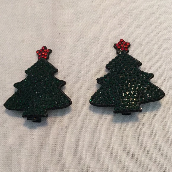 ๐NWT Glitter Rhinestone Holiday Hair Clips Sparkles A Closet Must Have๐ - Picture 5 of 7